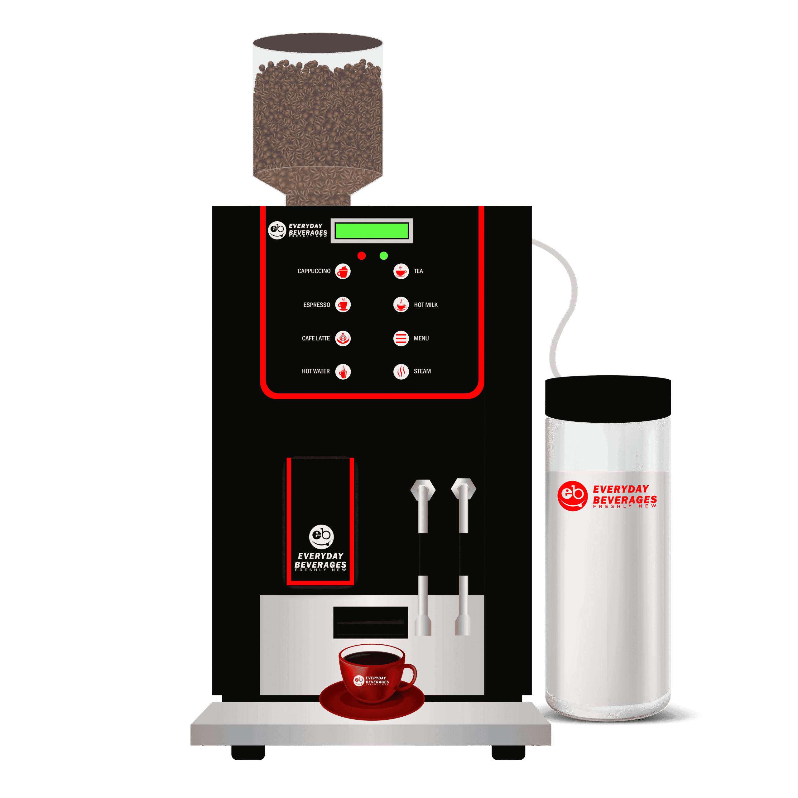 Bean to Cup Coffee Vending Machine